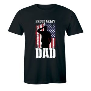 Half It Shirts - American Flag Proud Army Dad Premium T-shirt Tee Half It Shirts - American Flag Proud Army Dad Premium T-shirt Tee